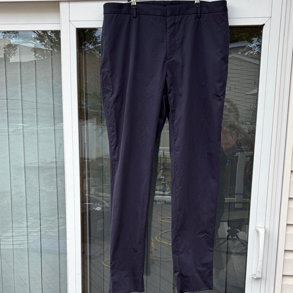 Salvatore Ferragamo Men’s Navy Cotton Pants